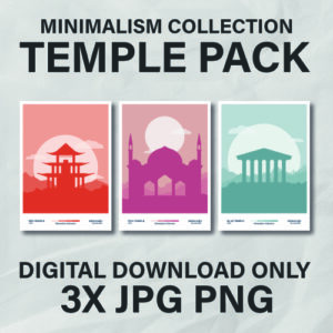 Minimalism Tempel Poster Pack Thumbnail
